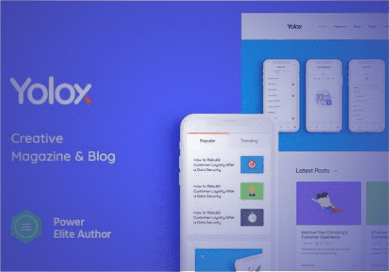 Yolox Blog And Business WordPress Theme