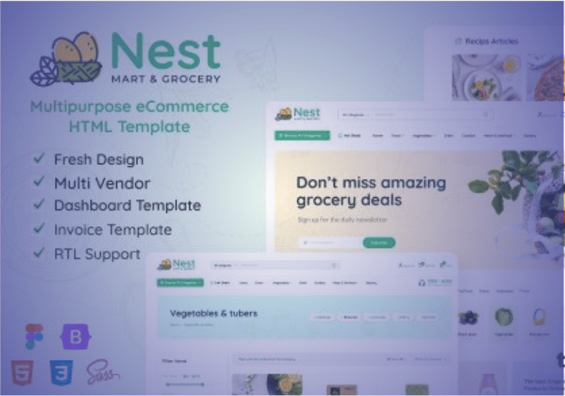 Nest Boostrap Template