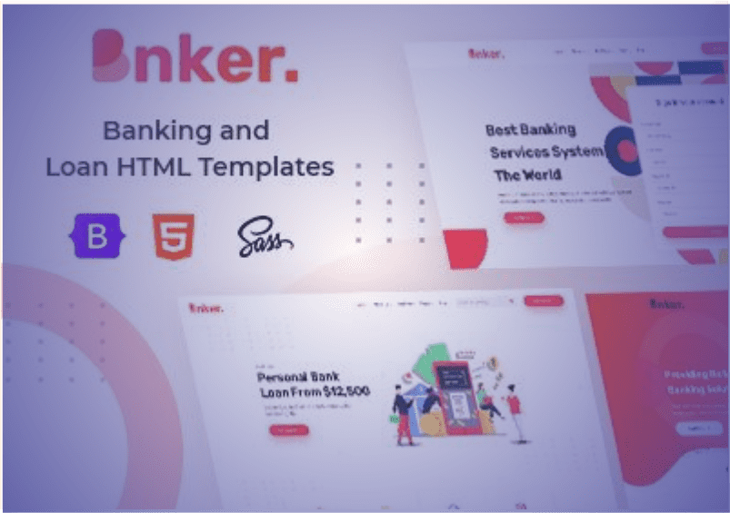 Bnker. Banking And Loan HTML